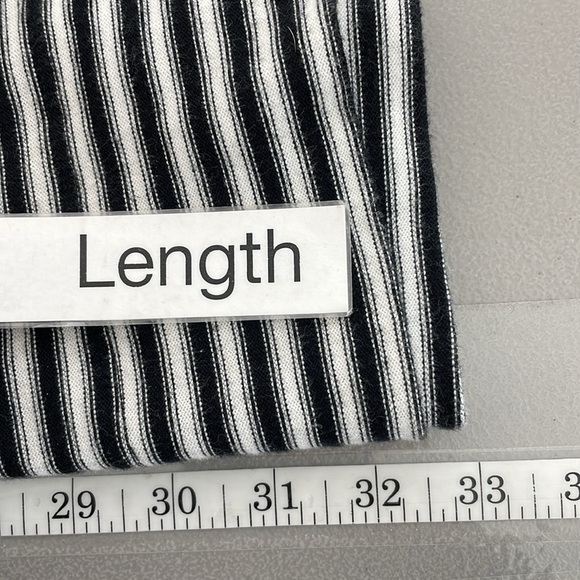 We The Free Sweater Dress Women's Small Black White Striped Open Back Shift - Picture 15 of 15